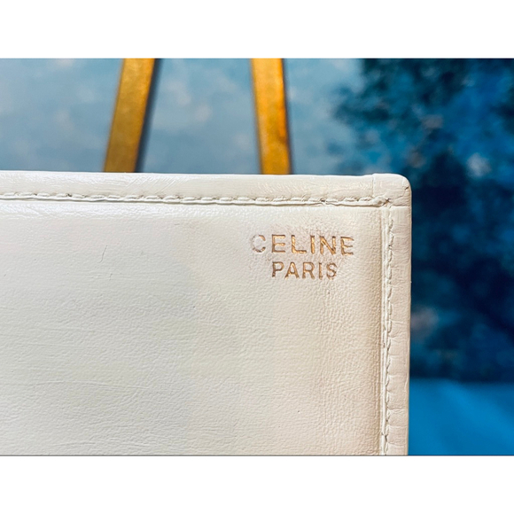 Celine Beige/White Macadam Card Case Wallet with COA Excellent Condition - Picture 4 of 10